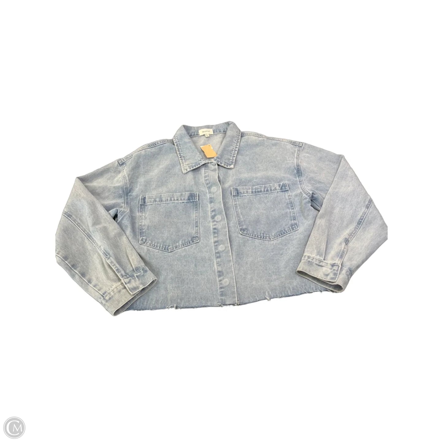 Jacket Denim By Wishlist In Blue Denim, Size: L