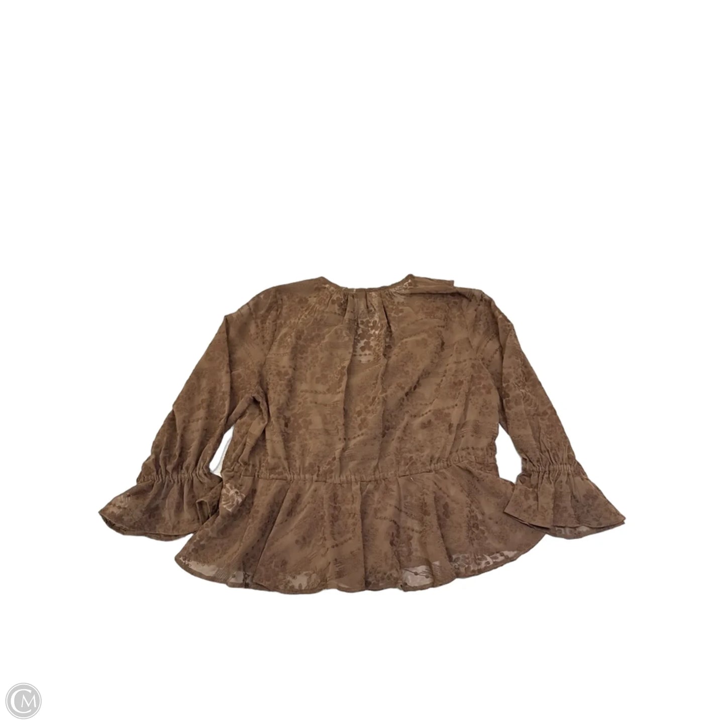 Top Long Sleeve By Lands End In Brown, Size: M
