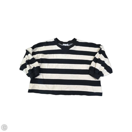 Sweatshirt Designer By Rebecca Minkoff In Striped Pattern, Size: S