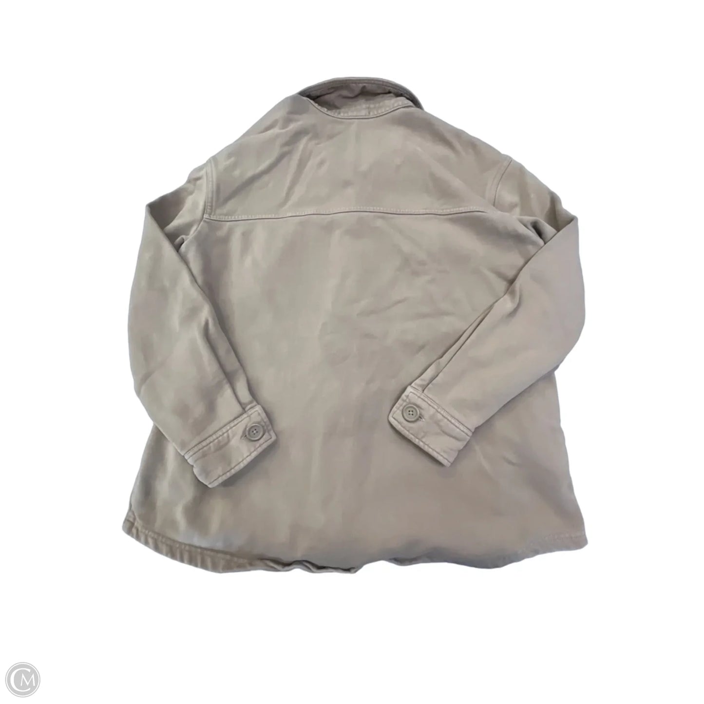 Jacket Shirt By Good American In Brown, Size: Xs