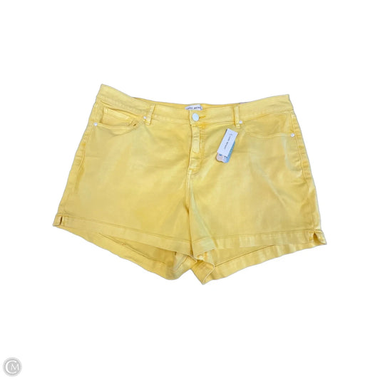 Shorts By Lane Bryant In Yellow Denim, Size: 3x