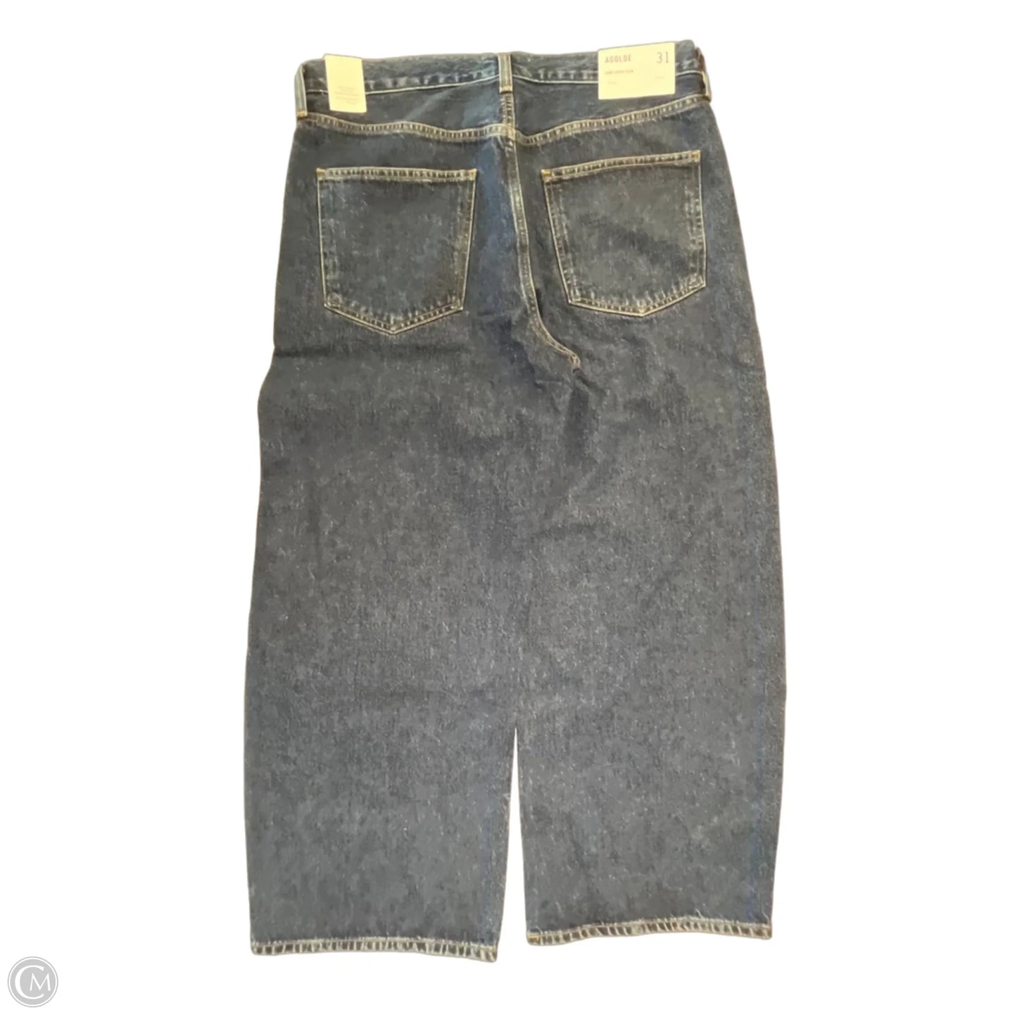 Jeans Cropped By Agolde In Blue Denim, Size: 12