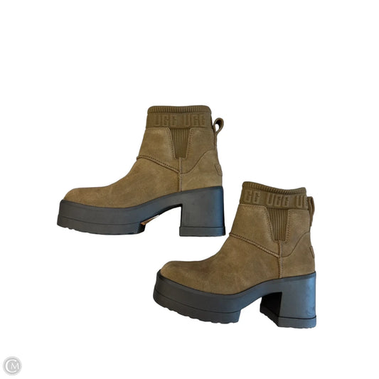 Boots Designer By Ugg In Brown, Size: 7.5