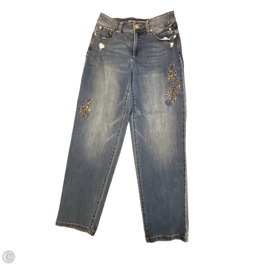 Jeans Straight By Inc In Blue Denim, Size: 8