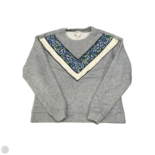 Sweatshirt Crewneck By Maeve In Grey, Size: Xxs