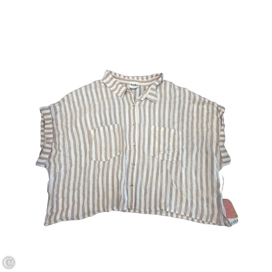 Top Short Sleeve By Arula In Striped Pattern, Size: 1x