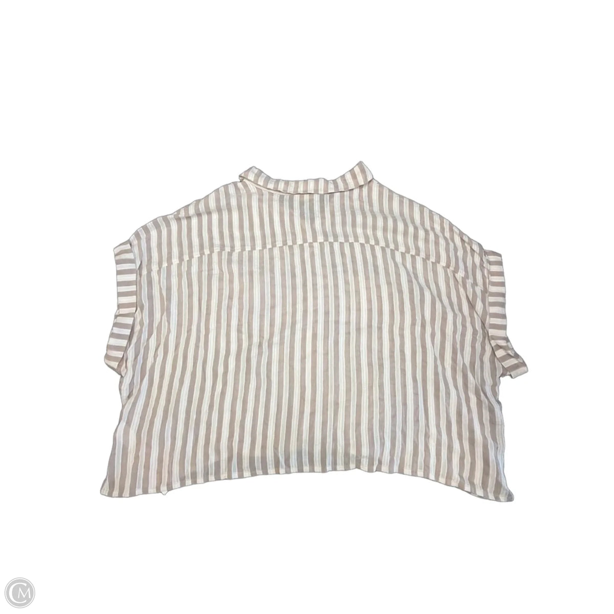Top Short Sleeve By Arula In Striped Pattern, Size: 1x