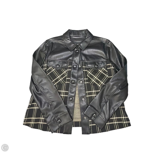 Jacket Shirt By Liverpool In Black & Brown, Size: Xs