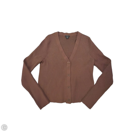 Top Long Sleeve By Halogen In Brown, Size: L