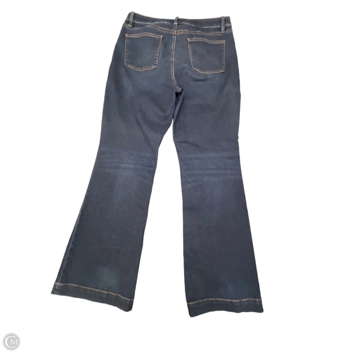 Jeans Flared By Talbots In Blue Denim, Size: 14