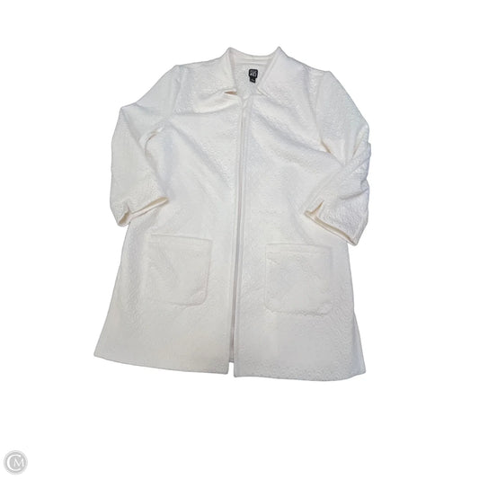 Cardigan By Roz And Ali In Ivory, Size: L