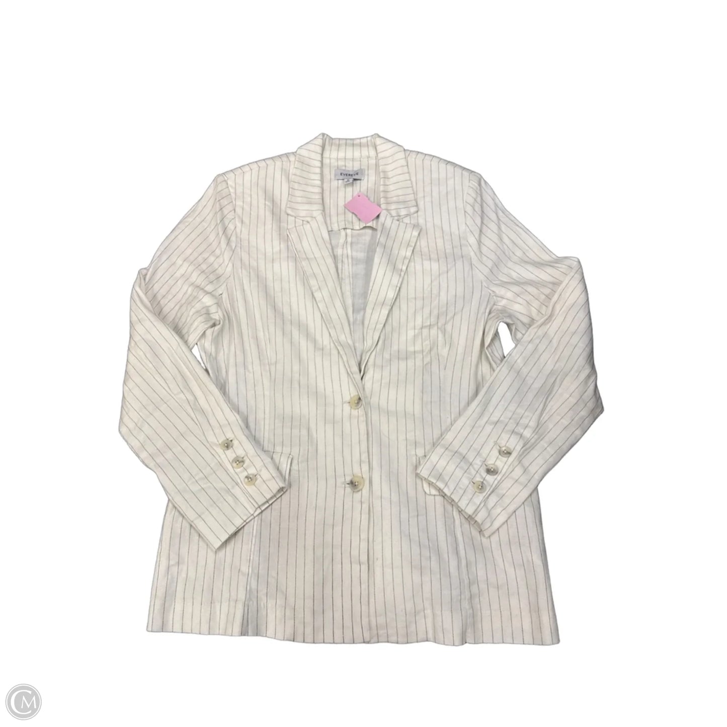 Blazer By Evereve In Striped Pattern, Size: M