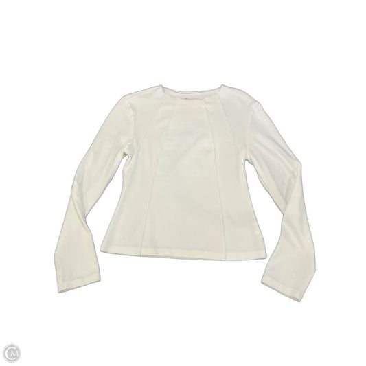 Top Long Sleeve By Kirundo In White, Size: S