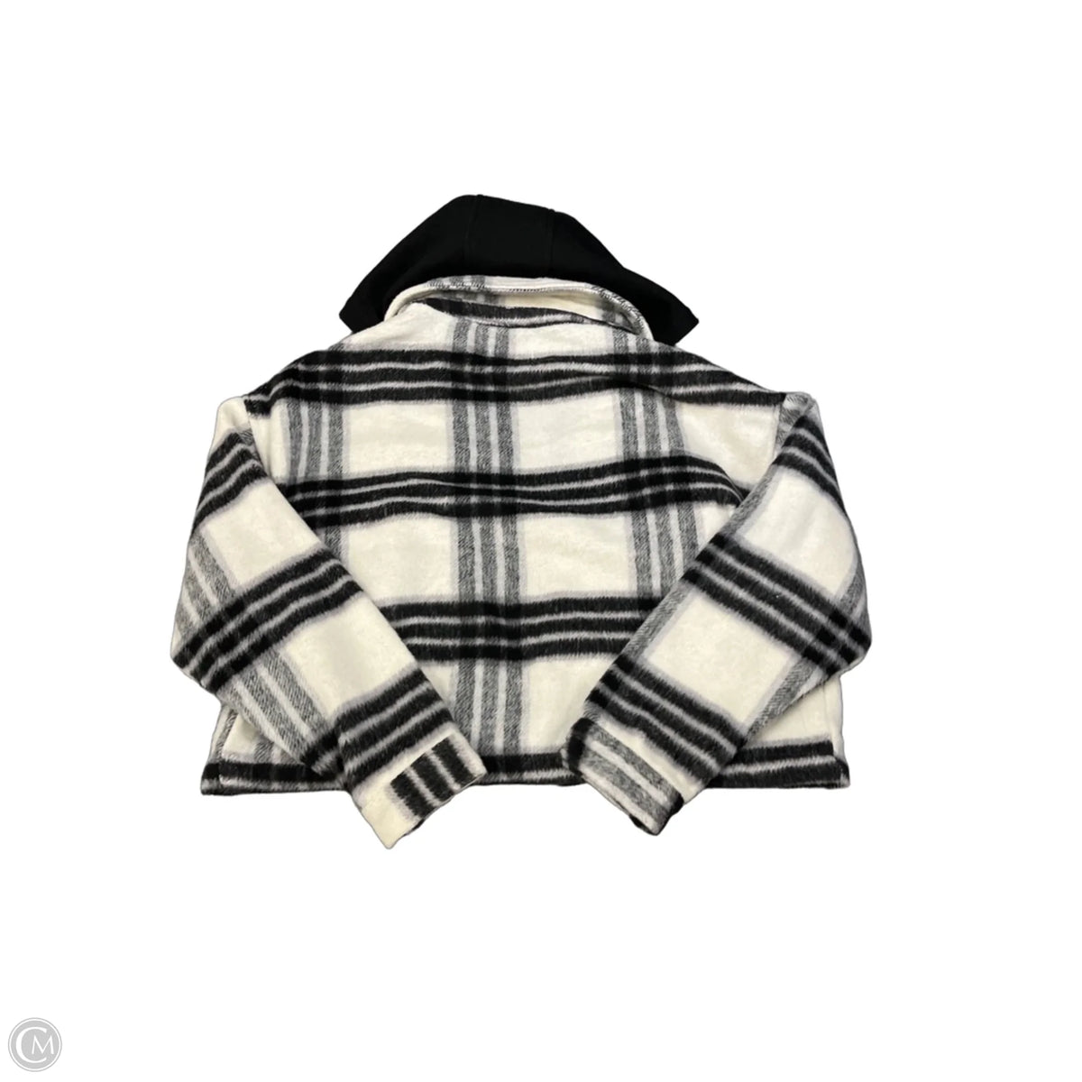 Jacket Shirt By Ci Sono In Plaid Pattern, Size: S