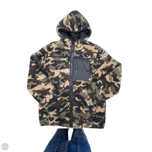 Coat Faux Fur & Sherpa By Express In Camouflage Print, Size: M