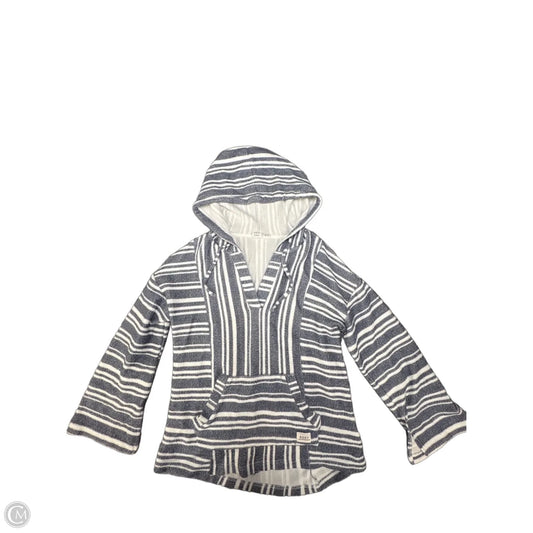 Sweatshirt Hoodie By Roxy In Striped Pattern, Size: S