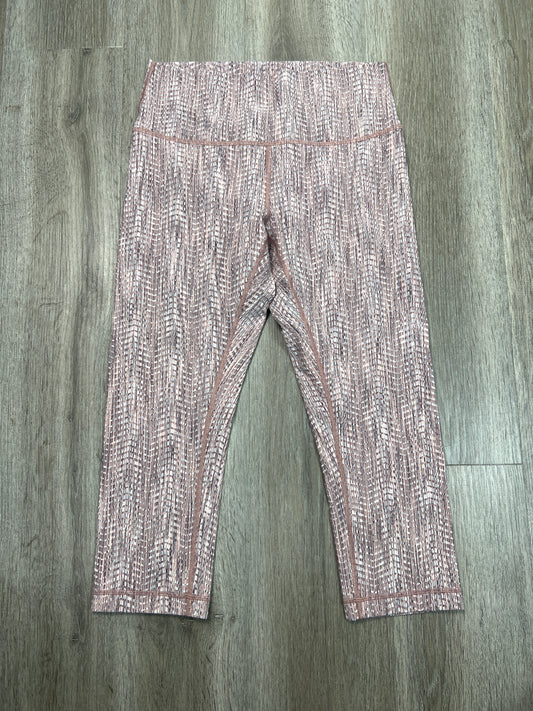 Athletic Leggings By Lululemon In Pink, Size: M