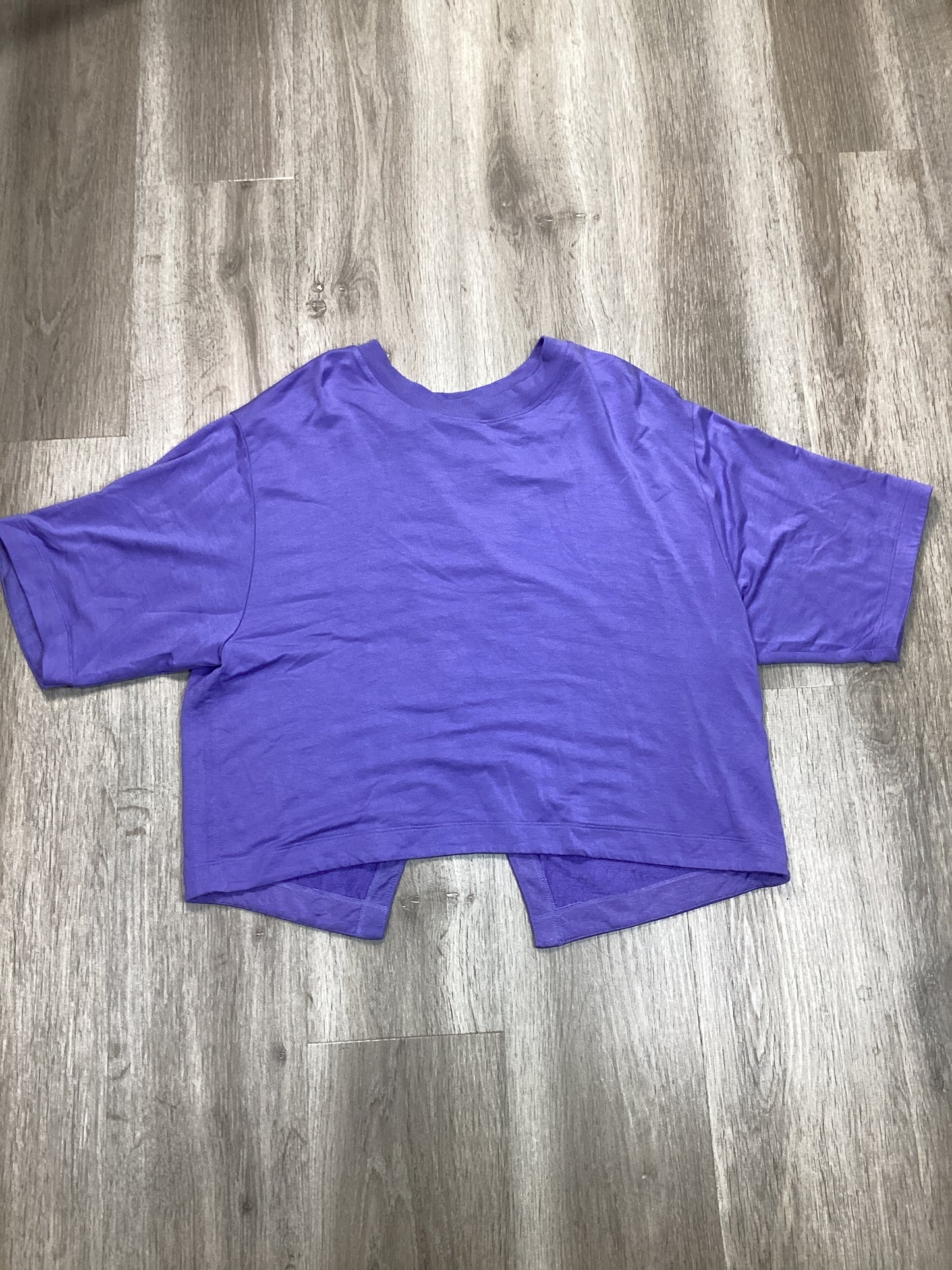 Athletic Top Short Sleeve By Athleta In Purple, Size: M