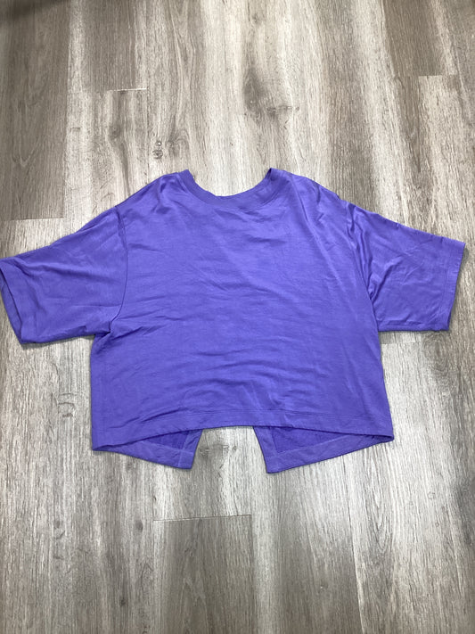 Athletic Top Short Sleeve By Athleta In Purple, Size: M