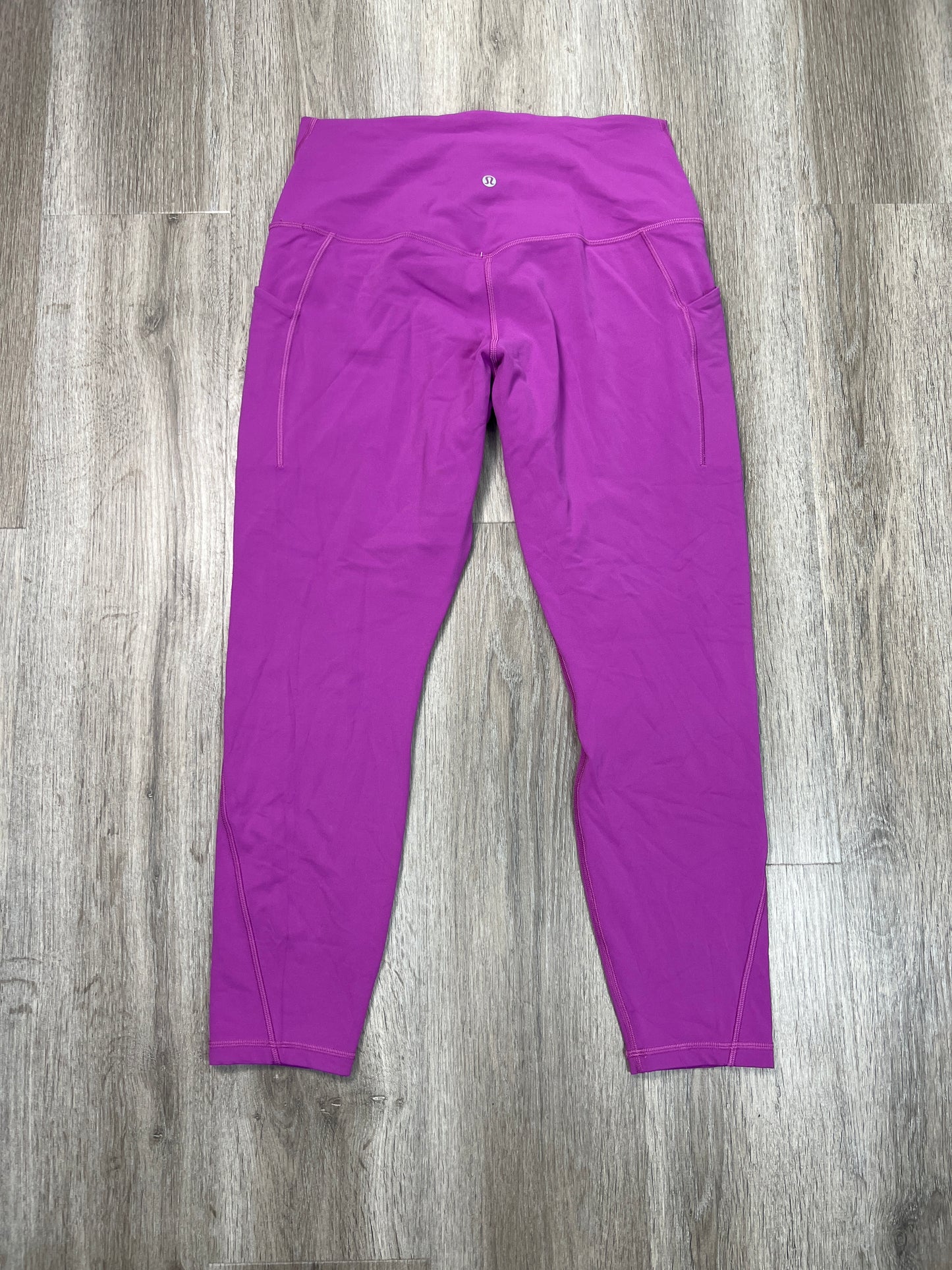 Athletic Leggings By Lululemon In Purple, Size: L