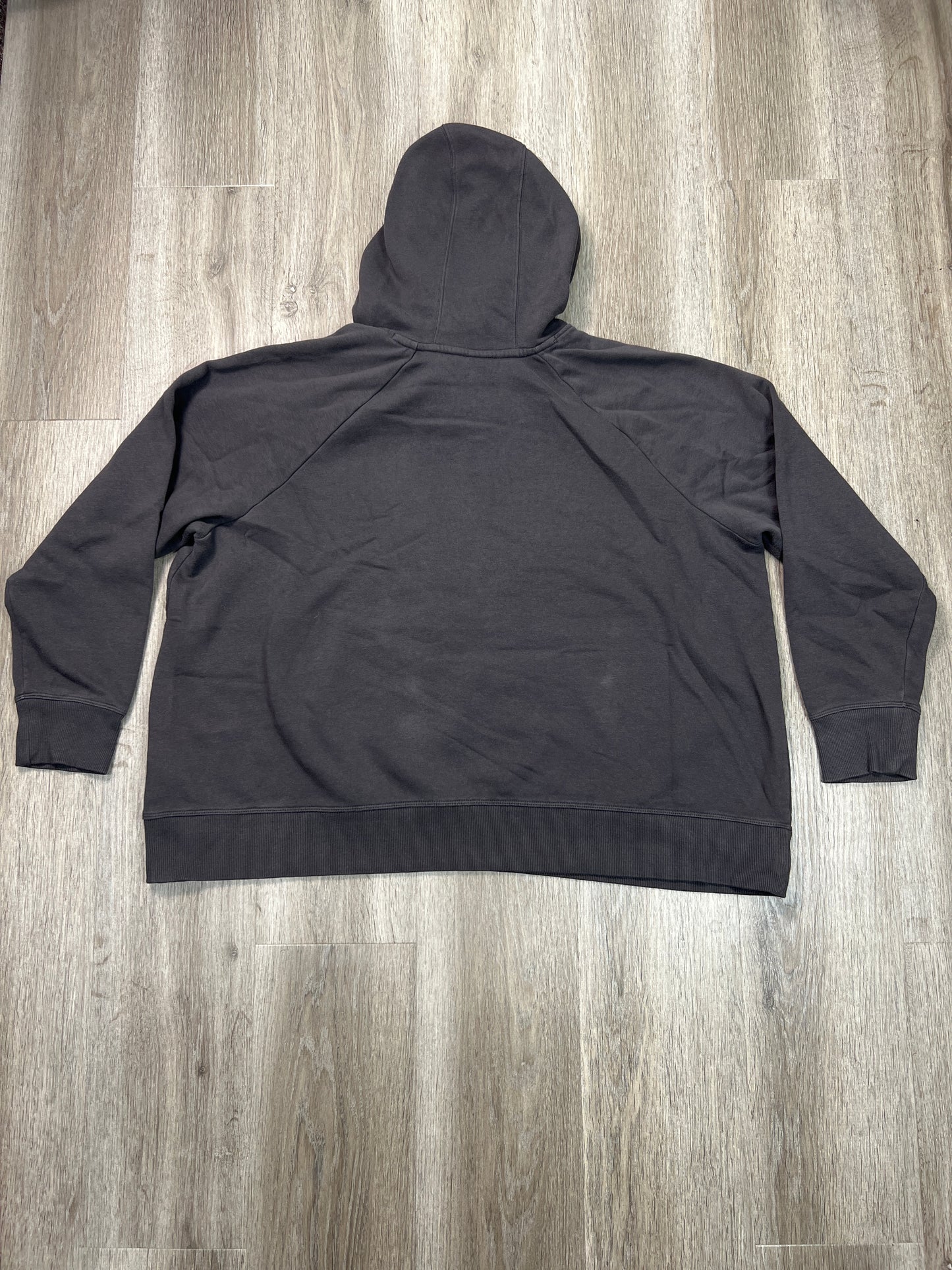 Sweatshirt Hoodie By Under Armour In Grey, Size: 2x