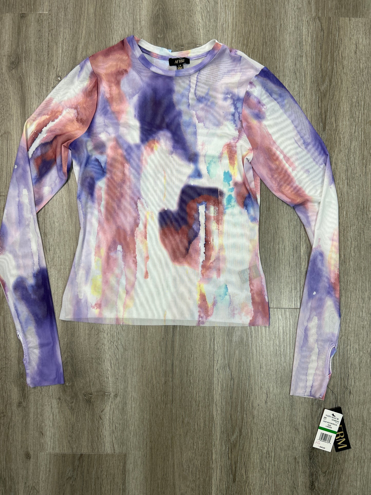 Top Long Sleeve By Clothes Mentor In Multi-colored, Size: L