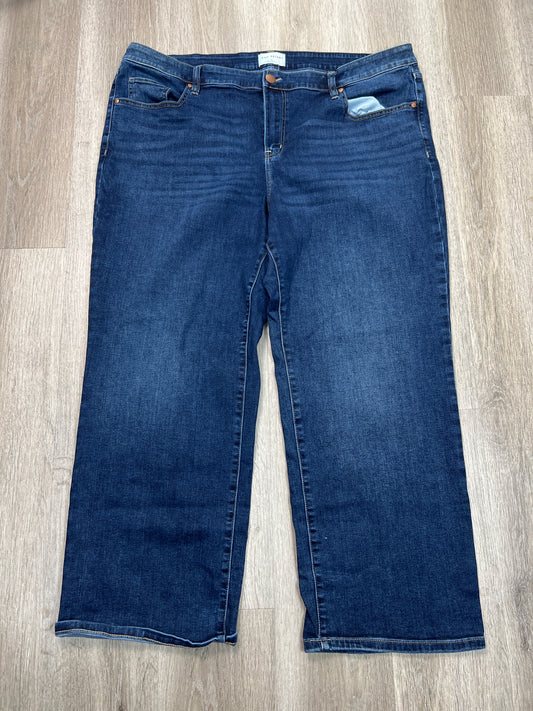 Jeans Straight By Lane Bryant In Blue Denim, Size: 24