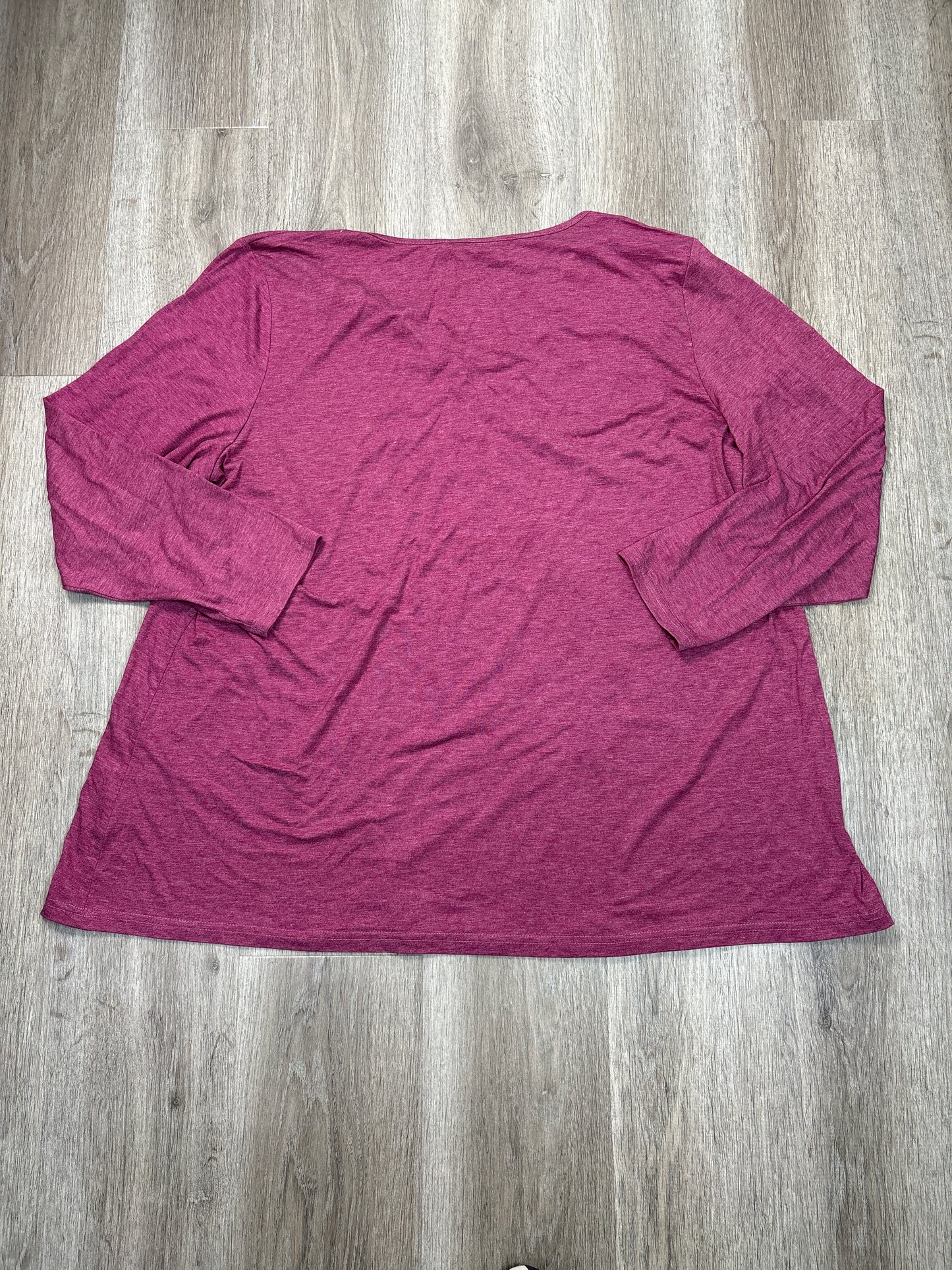 Top Long Sleeve By Clothes Mentor In Purple, Size: Xl