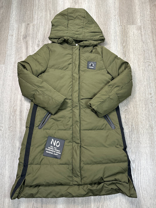 Coat Parka By Clothes Mentor In Green, Size: S