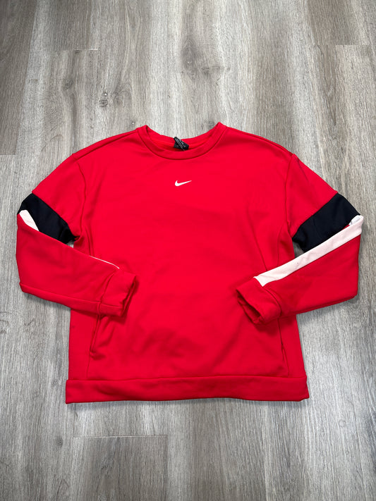 Sweatshirt Crewneck By Nike Apparel In Red, Size: Xs