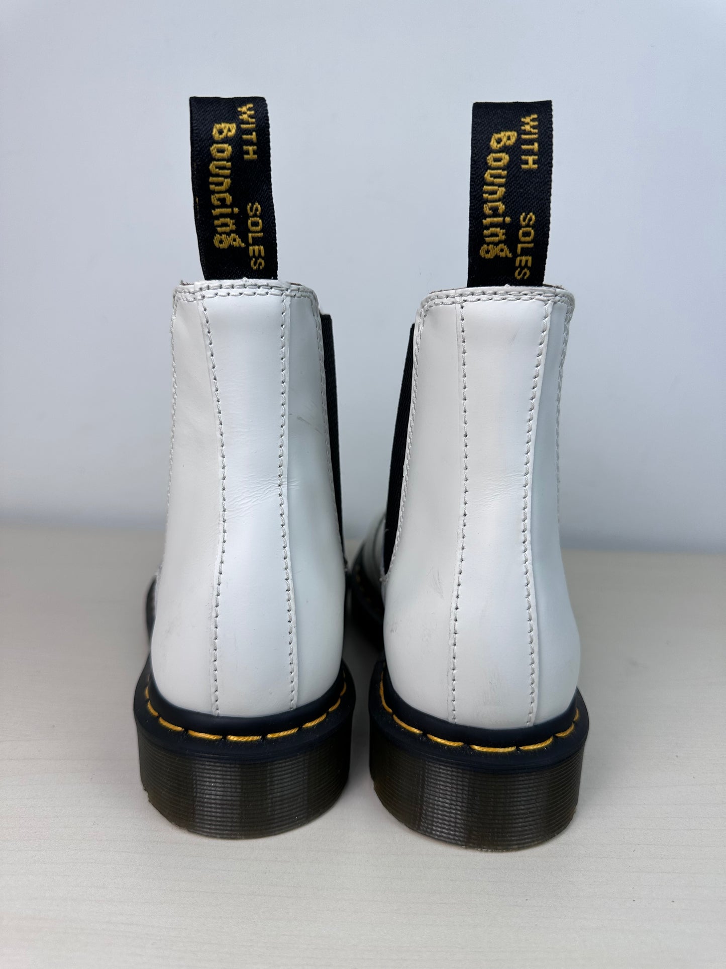 Boots Ankle Flats By Dr Martens In White, Size: 8