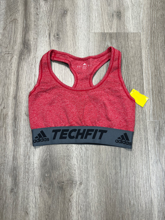 Athletic Bra By Adidas In Red, Size: M