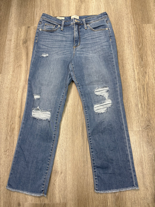 Jeans Straight By Universal Thread In Blue Denim, Size: 8