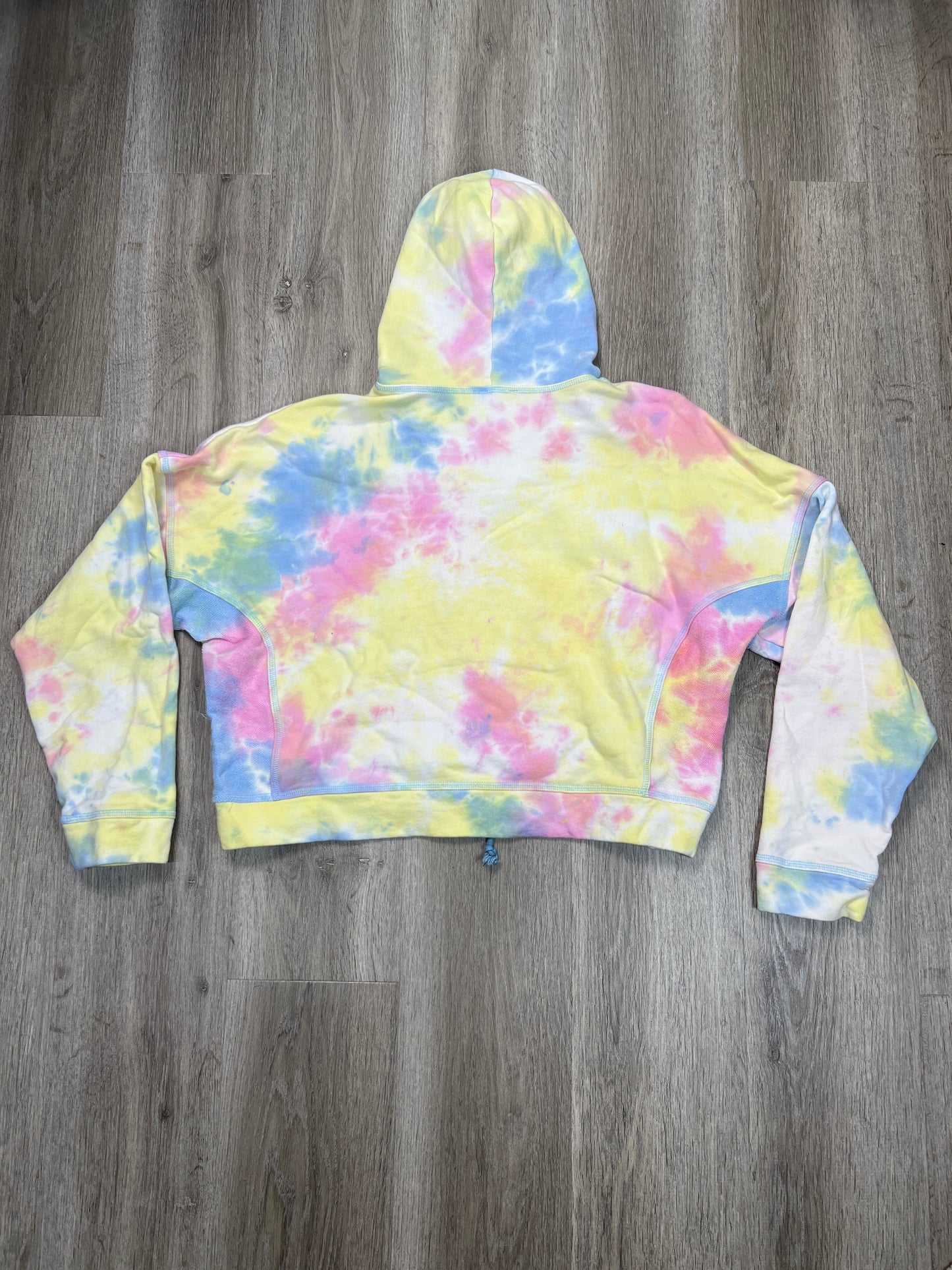 Sweatshirt Hoodie By Hem & Thread In Tie Dye Print, Size: L