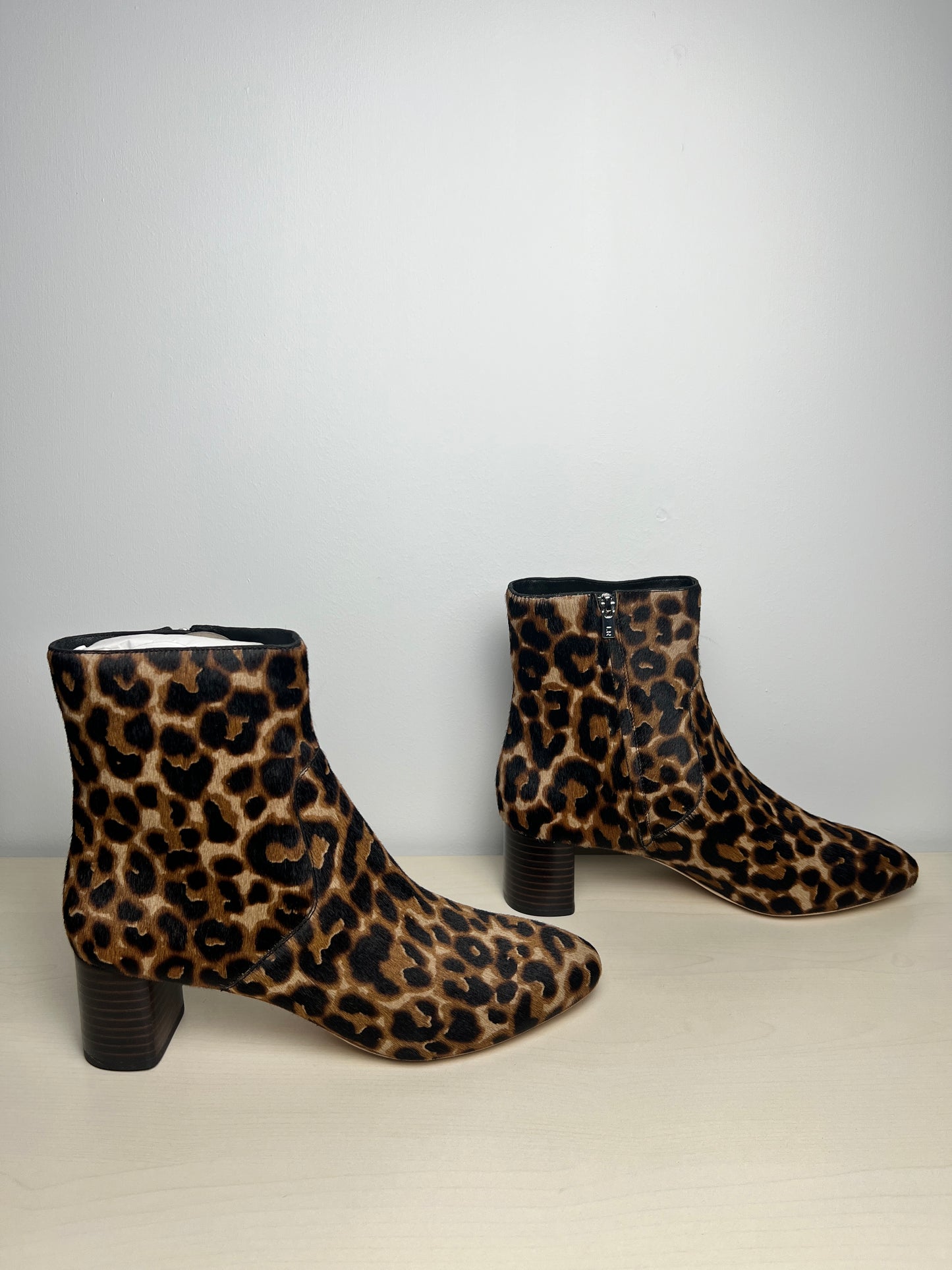 Boots Ankle Heels By Loeffler Randall In Animal Print, Size: 9.5