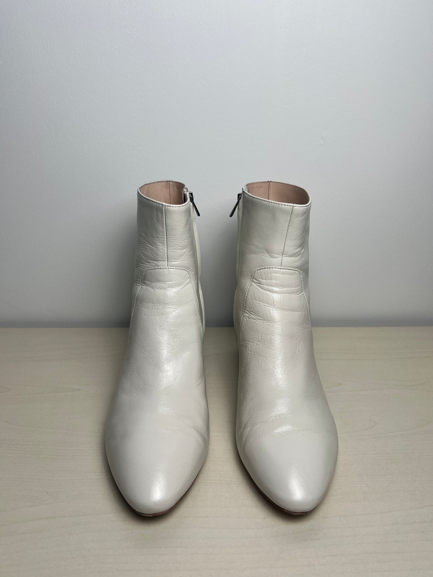 Boots Ankle Heels By Loeffler Randall In Cream, Size: 9.5