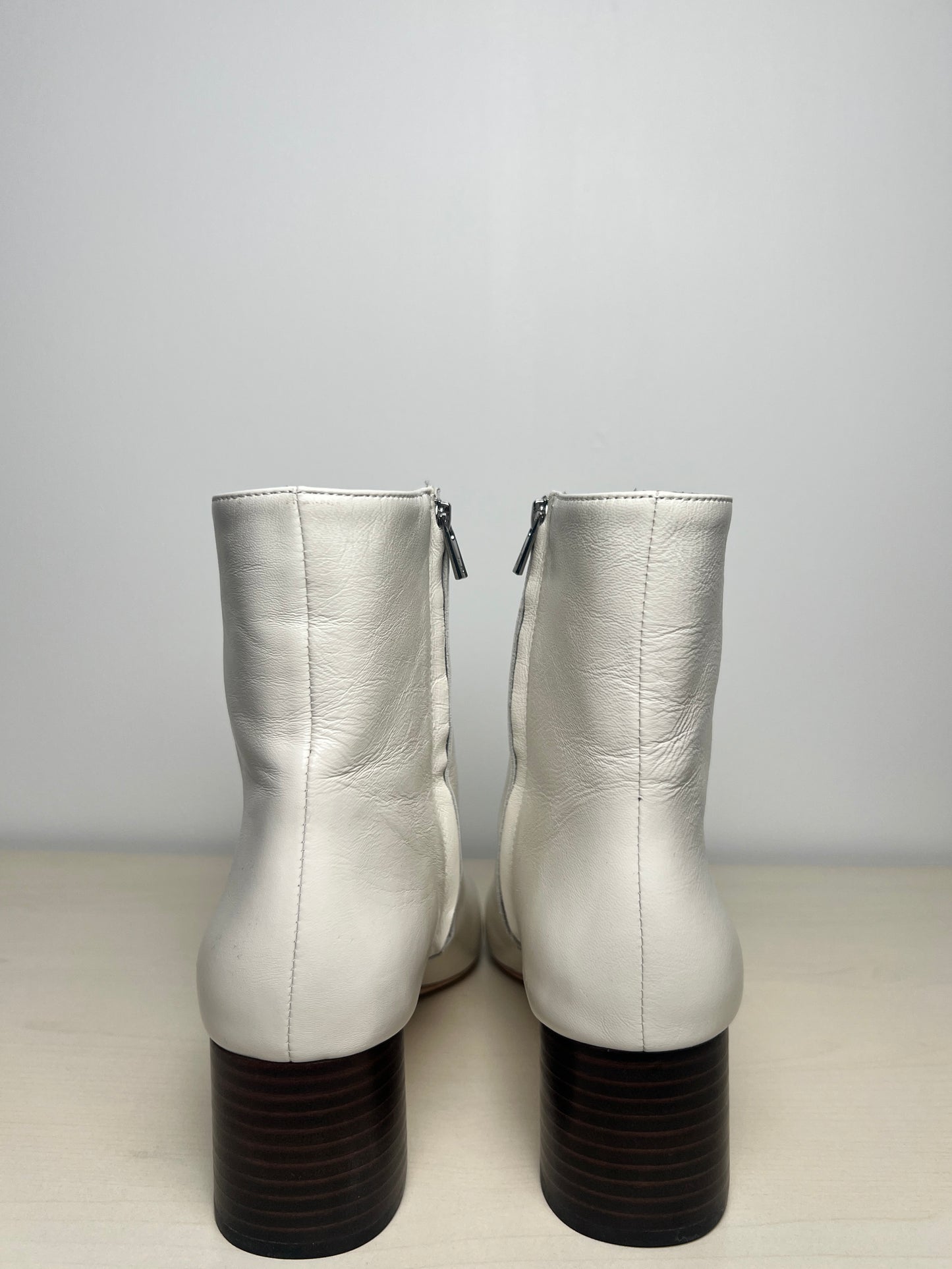 Boots Ankle Heels By Loeffler Randall In Cream, Size: 9.5