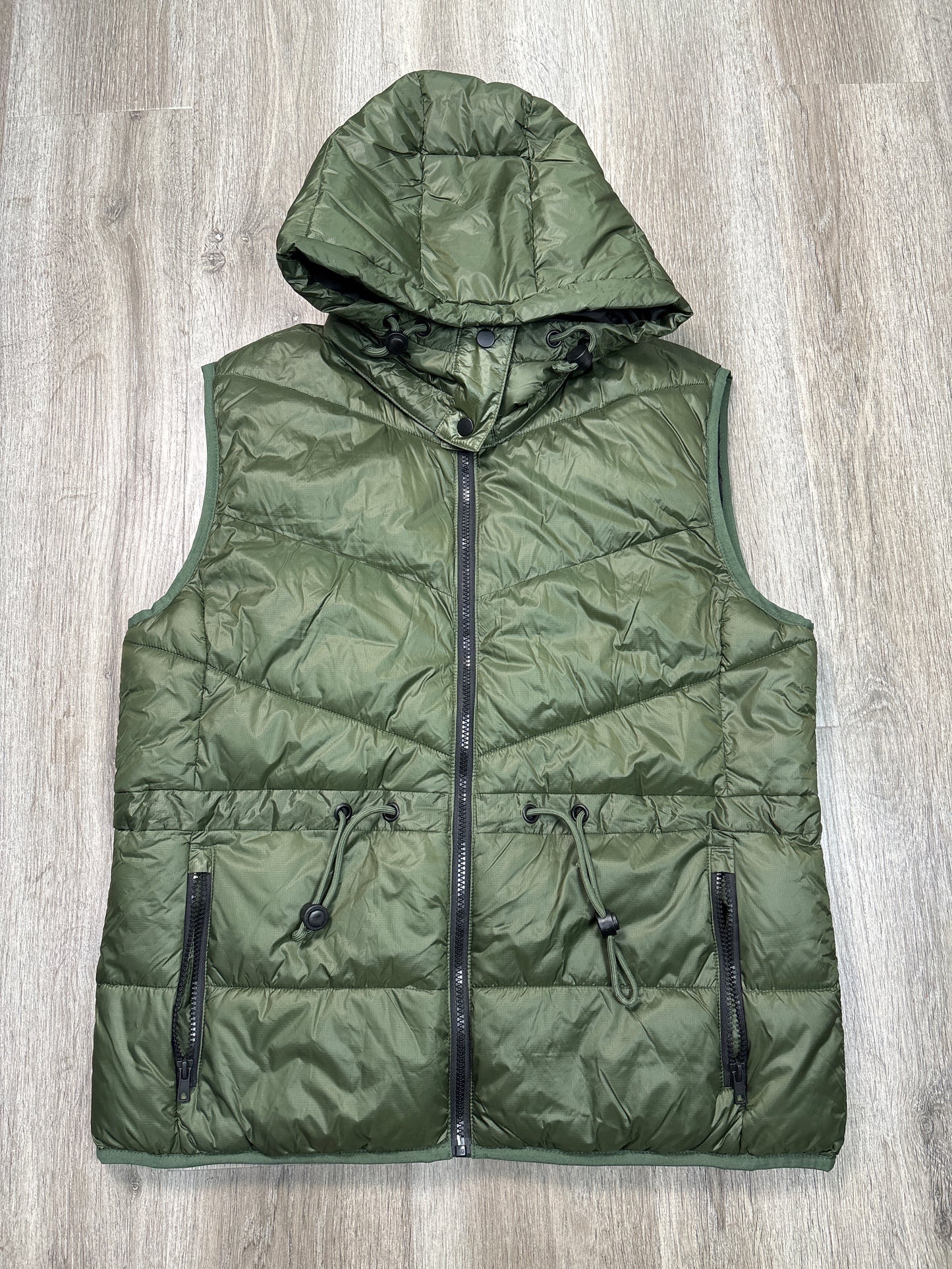 Vest Faux Fur & Sherpa By SWISS TECH In Green, Size: L