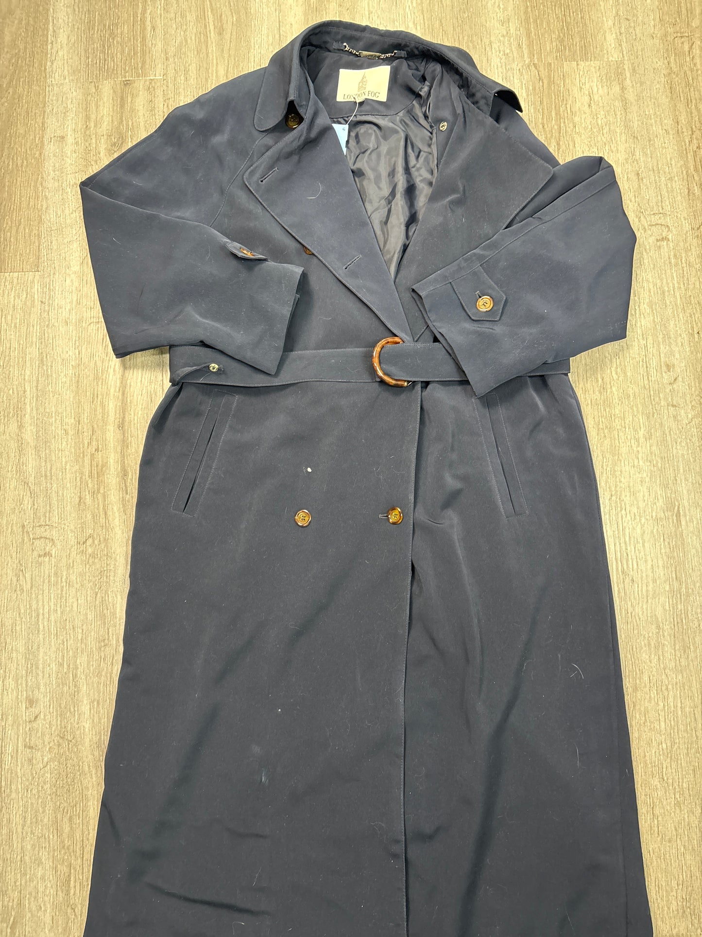 Coat Trench Coat By London Fog In Navy, Size: Xl