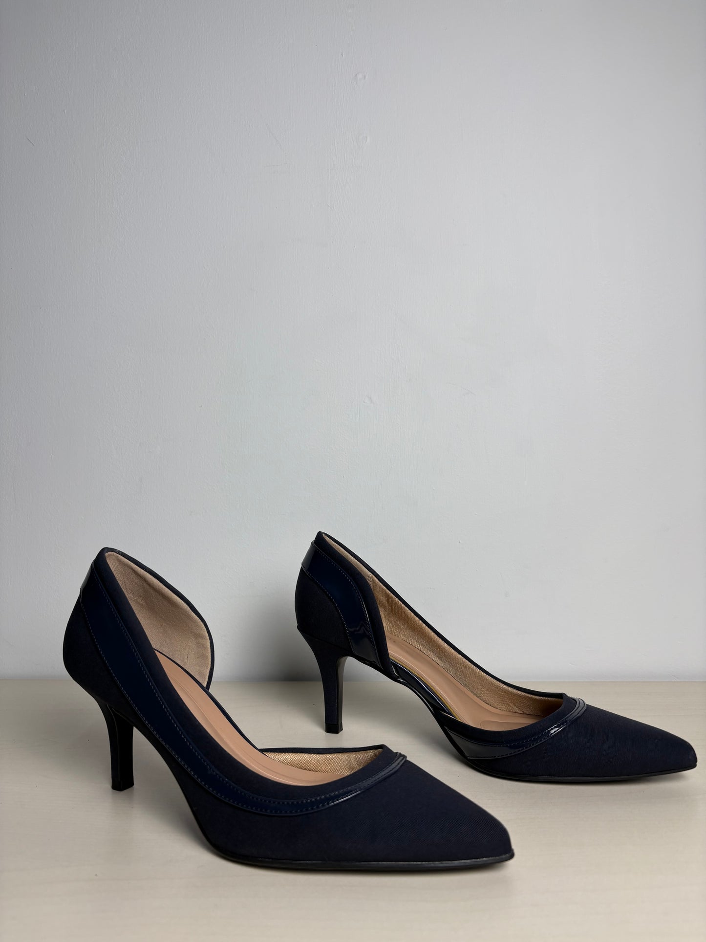 Shoes Heels Kitten By Kelly And Katie In Navy, Size: 7.5