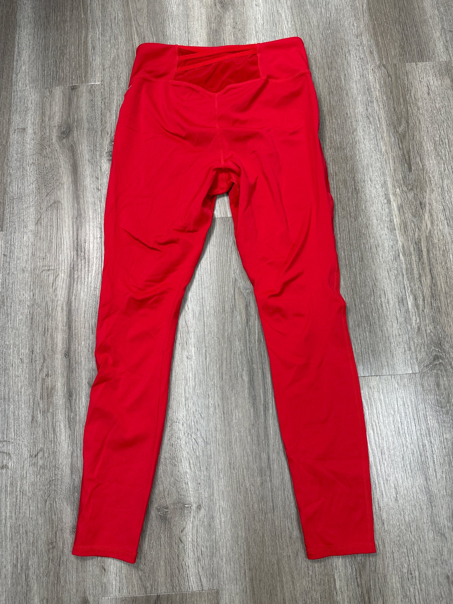 Athletic Leggings By Fabletics In Red, Size: L