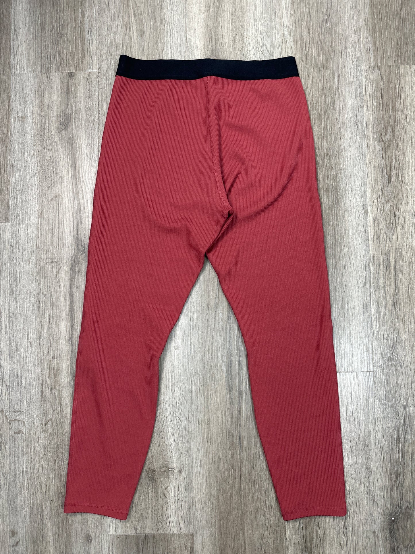 Athletic Leggings By Nike Apparel In Red, Size: L