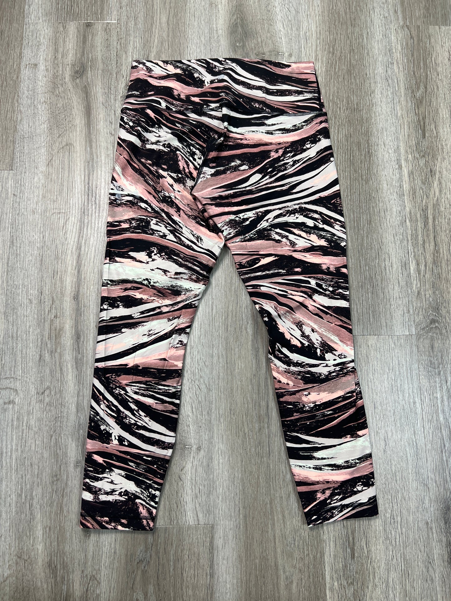 Athletic Leggings By Lululemon In Blue & Pink, Size: M