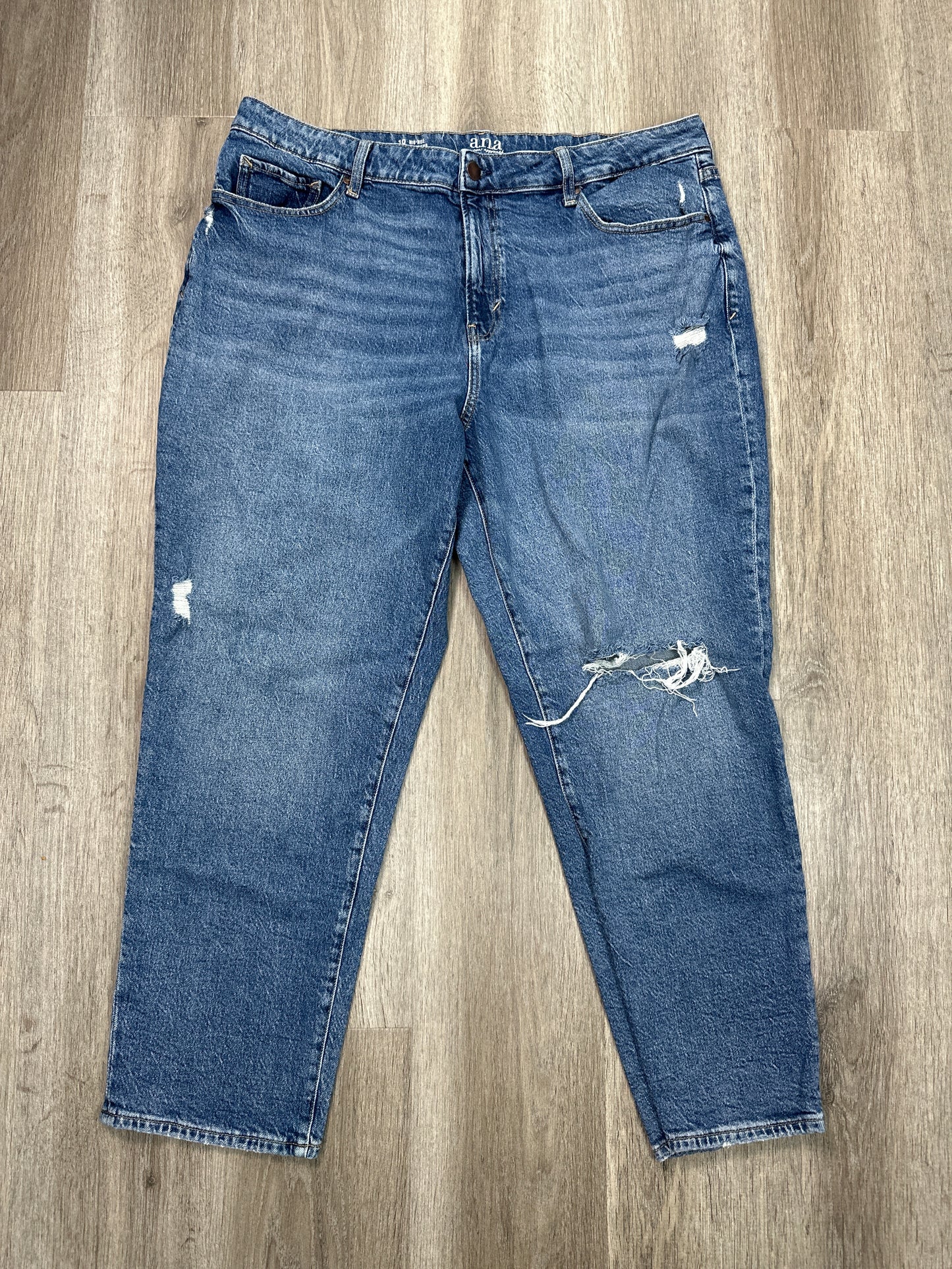 Jeans Boyfriend By Ana In Blue Denim, Size: 18