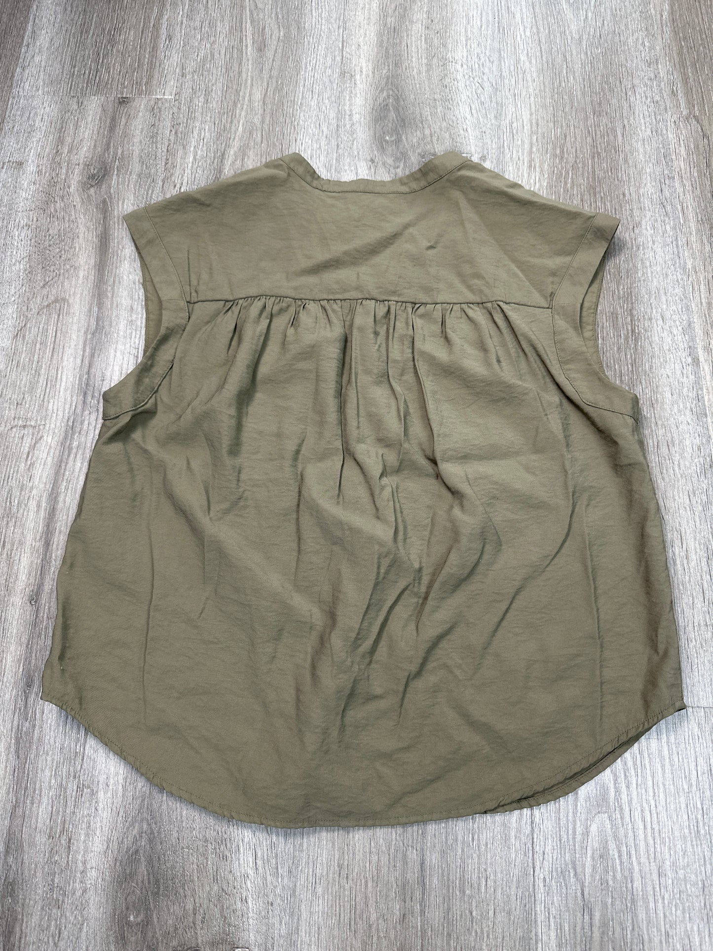 Top Short Sleeve By Banana Republic In Green, Size: S