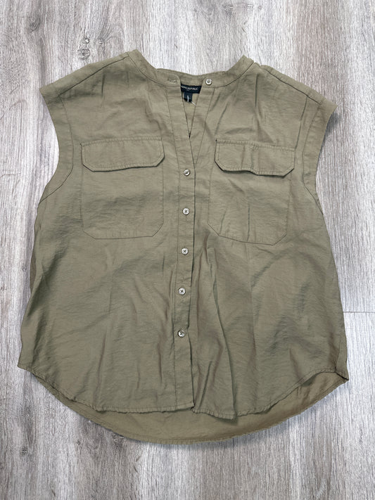 Top Short Sleeve By Banana Republic In Green, Size: S