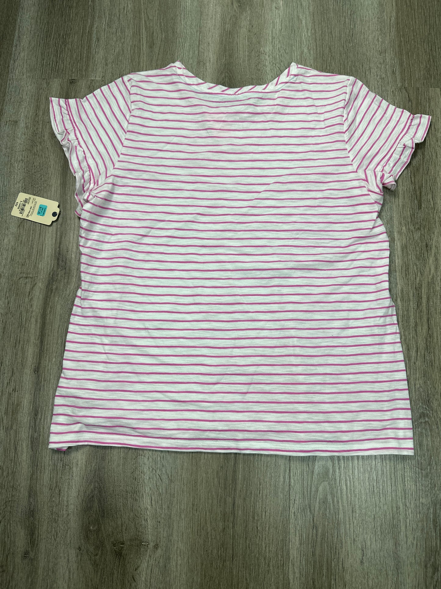 Top Short Sleeve By St Johns Bay In Striped Pattern, Size: Xl