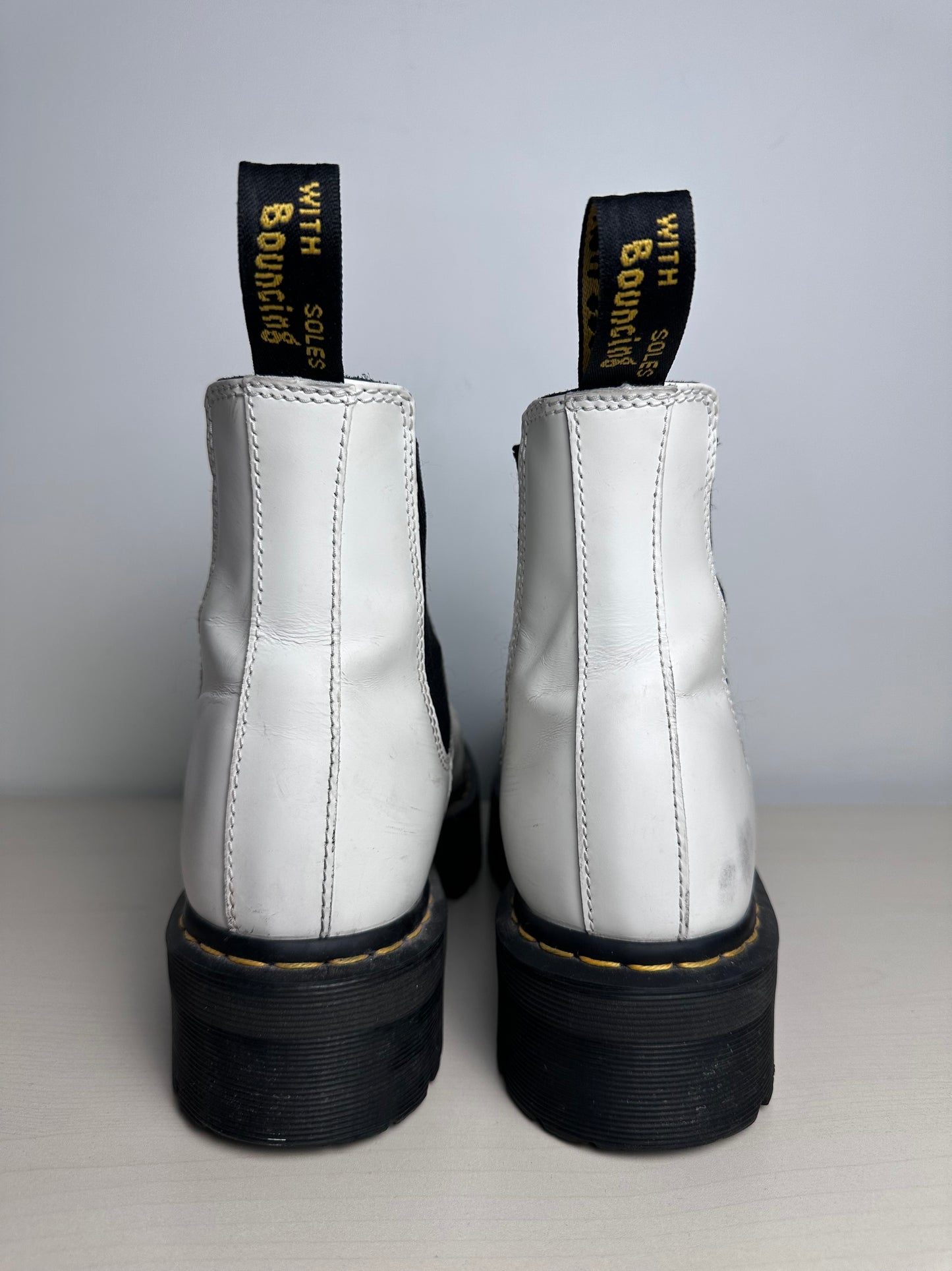 Boots Combat By Dr Martens In White, Size: 10