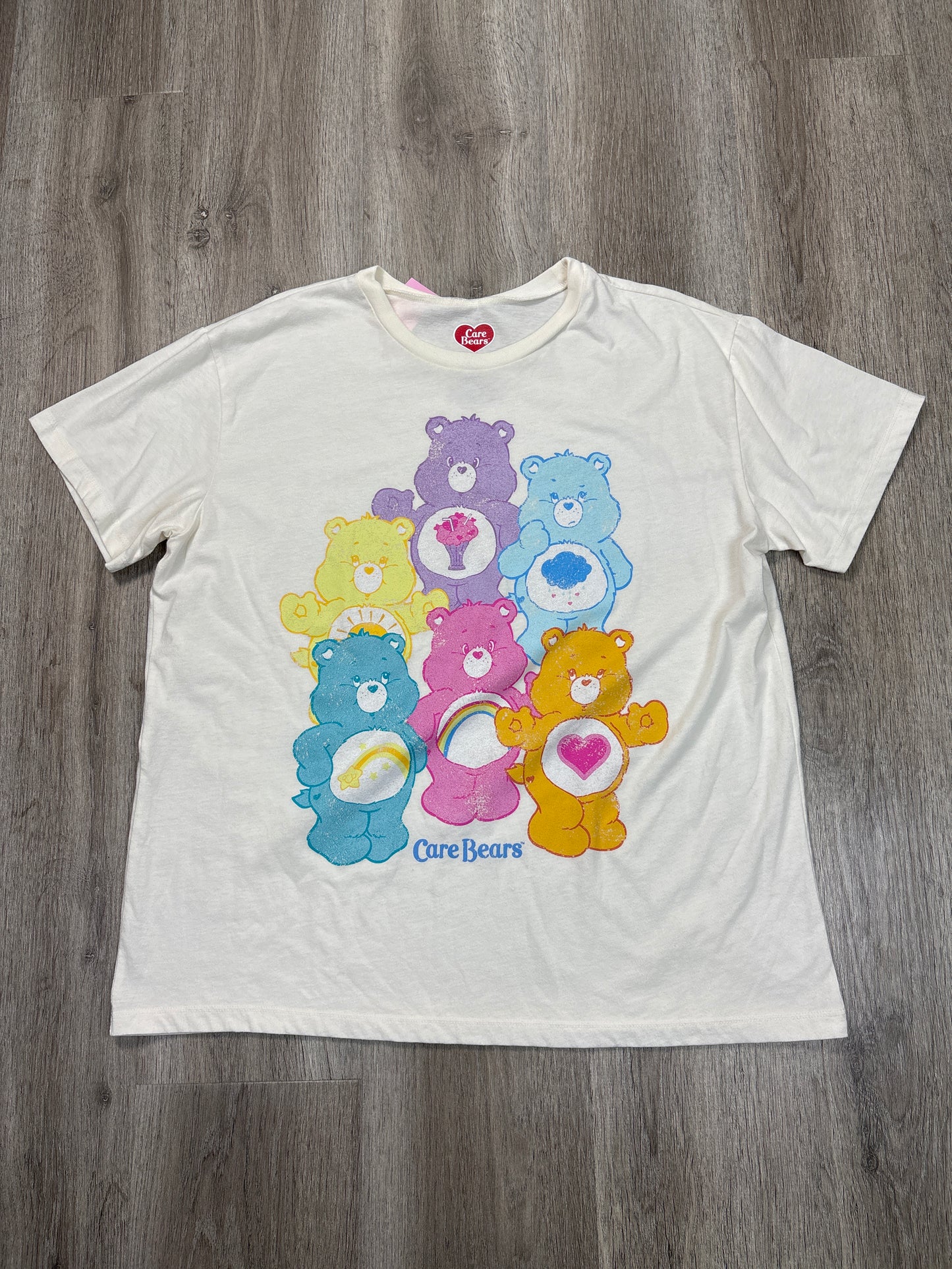 Top Short Sleeve By Care Bears In White, Size: Xxl