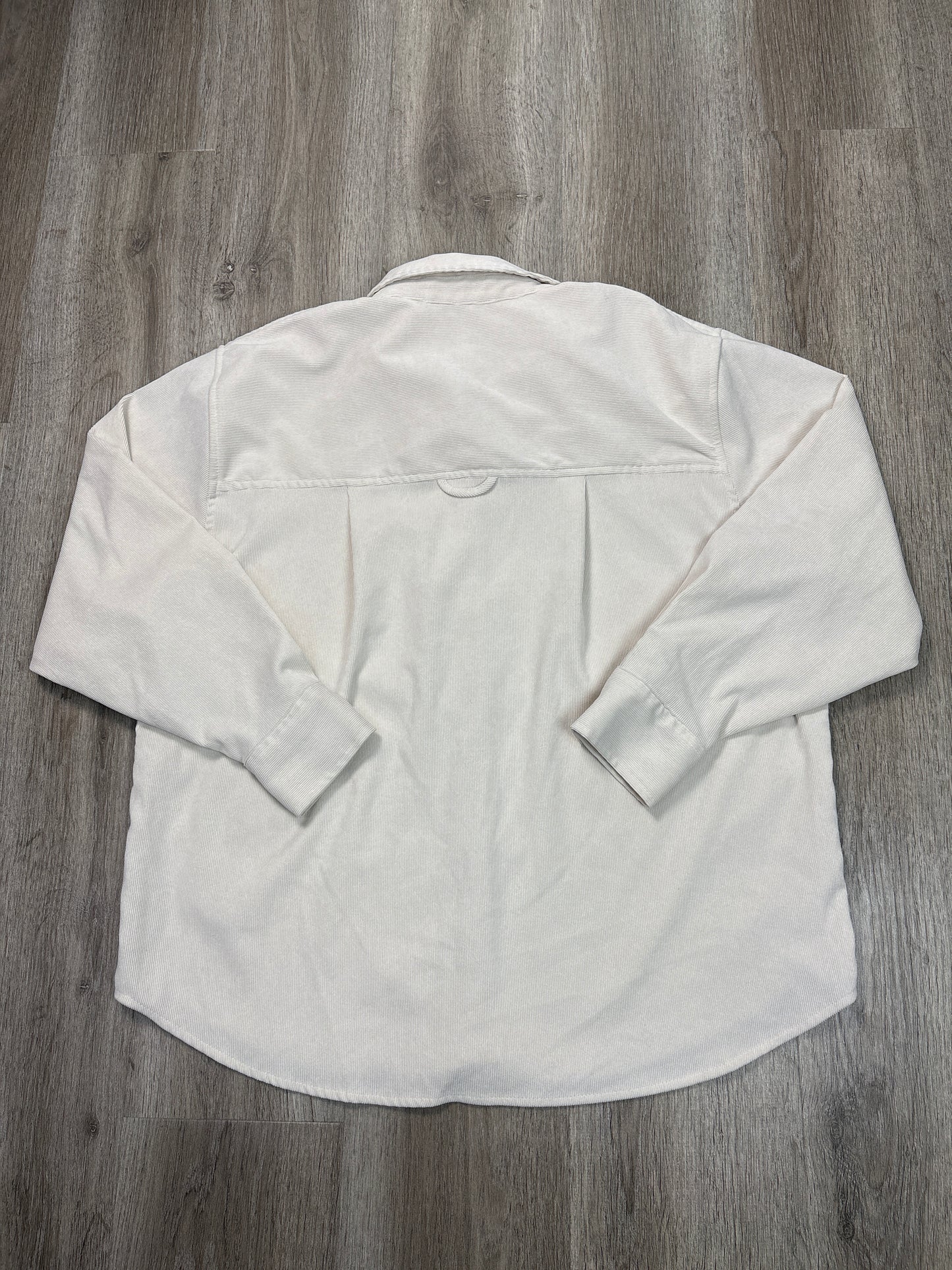 Jacket Shirt By A New Day In White, Size: M